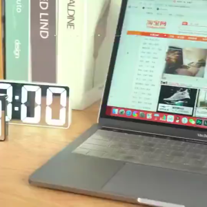 LED Mirror Table Alarm Clock | Digital Snooze Display with Night Light