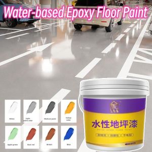 3 In 1 Gold Silk Epoxy Floor Paint Waterproof Interior Protective Coating Anti-Slip Odor-Free Tiles Water-Based Floor Paint Environmentally Friendly