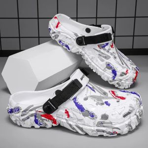 Plus Size Mùa Hè Nam Dép Guốc Ngoài Trời Sân Vườn Giày Thoải Mái Thoáng Khí Nam Giày Slip-On Dép EVA