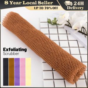 【80*30CM】African Bath Sponge 31.5in African Net Fourdrinier Bath Sponge Exfoliating Body Back Shower Scrub for Smoother Skin