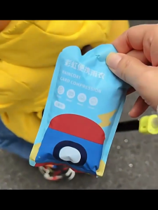 Disposable Rain PonchoExtra Thin and Safe One Time Emergency Raincoat Protective Suit for Outdoors Hiking Camping kid