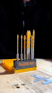 KEELAT 9.5/11.5 cm Multi-Purpose Concrete Drill Bit – Serrated drill bit suitable for brick concrete tile and aluminum alloy