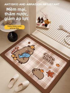 Thảm Phòng Tắm Hấp Thủy Cao Cấp Chống Trượt Từ Điatomit