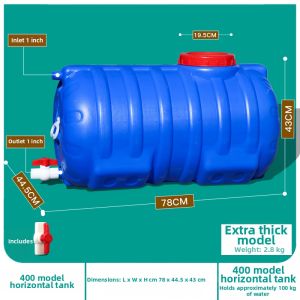 Large Size Rectangular Thickened Plastic Bucket Blue Home Use Water Storage Tank Anti Aging Water Bucket for Household Cleaning