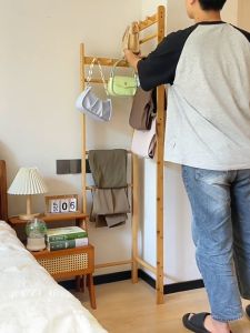 CF（COD）ที่แขวนเสื้อ ไม้แขวนเสื้อเข้ามุม ราวตากเสื้อโค้ท มั่นคงและไม่สั่นคลอน ประหยัดพื้นที่ ราวไม้อเนกประสงค์ ราคาหน้าโรงงาน 2