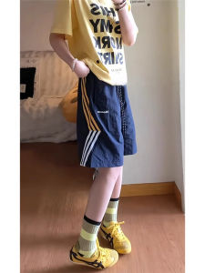 Quick Dry Sport Shorts Mens Casual Straight Leg Five-Quarter Length Summer Trendy Brand Cotton 100% Youth Active Style