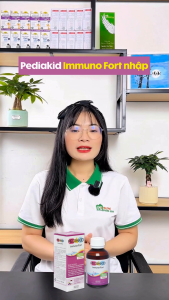 Siro Tăng Đề Kháng Cho Bé Pediakid Immuno Fort Giúp Bảo Vệ Sức Khoẻ Hạn Chế Ốm Vặt 125ml