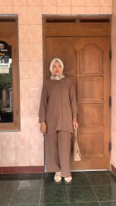 HARUKA Stelan Wanita Jumbo L XL XXL Terbaru 2024 Setelan Baju dan Celana Crinkle Airflow Premium