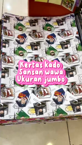 Kertas Kado Jumbo Multicolor dengan Karakter & Motif Klasik - Hadiah Unik