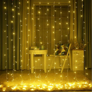 Led Icicle Curtain String Fairy Lights Christmas Lights Garland For Christmas New Year Wedding Home Room Patio Party Decoration