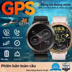 Đồng Hồ Thông Minh Nam GPS 6 Vệ Tinh Màn Hình AMOLED HD 1.32” Tích Hợp GPS Cuộc Gọi Bluetooth Đồng Hồ Thông Minh Thể Thao Chống Nước 5ATM