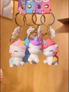 Gantungan Kunci Unicorn Liontin Tas Sekolah Anak Perempuan Keychain Mobil Motor Lucu Karakter Kuda Poni