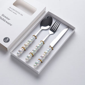 Luxury Ceramic Handle Stainless Steel Cutlery Set