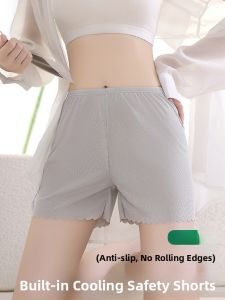 Miiow | MiiOW Womens Safety Pants Ice Silk Loose Fit Summer Thin Flat Angle Shorts Breathable Comfortable Underwear Briefs