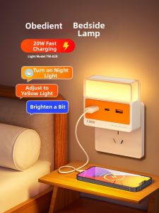 Smart Voice & Sound Control Bedroom Night Light
