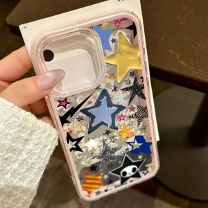 2 IN 1 Candy Color Star Phone Case For iPhone 18 Pro Max 17 16 Pro 15 14 13 11 12 18 Pro Max Shockproof SIlicone Soft Cover Capa