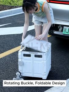 [SGREADY STOCK ] Foldable Shopping Large Utility Cart / Foldable Trolley with 360 Wheel Collapsible Foldable Shopping Large Utility Cart/picnic cart