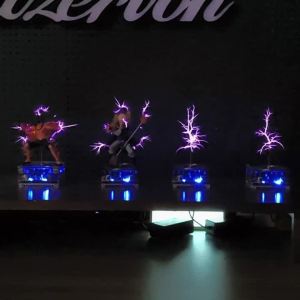 MTC dual-mode music Tesla coil artificial lightning touchable with Bluetooth decoding function and colored lights