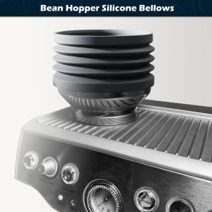 NEOUZA Espresso Silicone Bellow Dose Hopper เข้ากันได้กับ Breville Sage Barista Express Bean Hopper เครื่องมือทำความสะอาด เครื่องบดกาแฟ Bellow