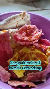 ENAK Kerupuk Melarat Bumbu Serundeng asli Cirebon / Krupuk Mlarat khas daerah makanan tradisional / Cemilan halal enak lezat bisa COD