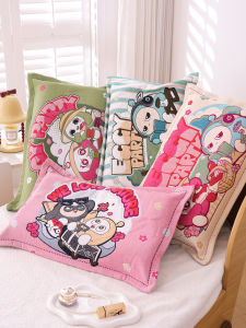 Pure Cotton Cartoon Childrens Pillowcase Anti-Slip Fabric Soft Breathable Envelope Style Closure Home Use All Seasons