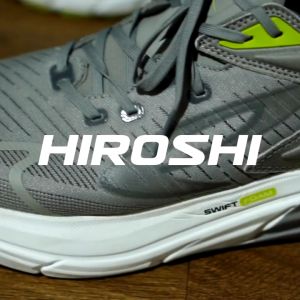 910 Nineten Sepatu running HIROSHI Sepatu Lari Pria - Merah ungu tua