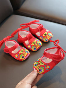 Breathable Tiger Head Baby Shoes Soft Bottom Pre-Walk Cloth Shoes for Boys And Girls Newborn Summer Slip-On Casual Shoes