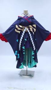 Kaguya Tsukimi Yachiyo Cosplay Costume Dark Blue Dress for Party Stage Performance Anime Cosmic Princess Kaguya Women Tsukuyomi