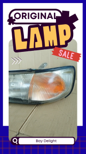 【100% JAPAN Original】Nissan Cefiro A32 1996 Front Headlight+Signal Lamp Head Lamp 车头灯 Lampu Hadapan