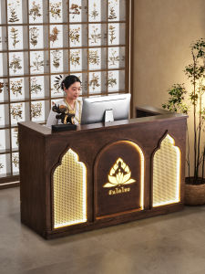 YILI | Southeast Asian Vintage Real Wood Cashier Counter