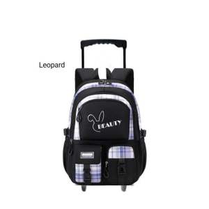 Tas Ransel troli anak perempuan TK SD tas koper anak cewek