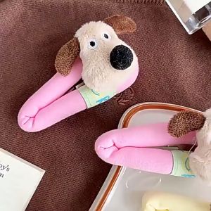 กิ๊บติดผมลูกสุนัข กิ๊บติดผมฟองน้ําฟองสีลูกกวาดสไตล์เกาหลี แฟชั่นการ์ตูนสุนัข