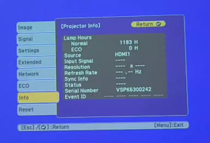 Epson Projector EB-955WH Original Refurbished