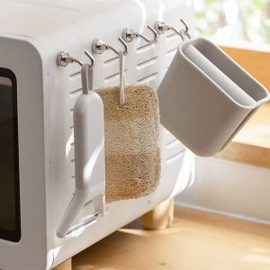 ตะขอแม่เหล็ก แม่เหล็กตะขอ 1 ชิ้น ตะขอเกี่ยว นีโอไดเมียม แม่เหล็กแรงสูง เหมาะสำหรับห้องครัว/ตู้เย็น/เครื่องซักผ้า/เตาอบไมโครเวฟ/เตาอบฯลฯ