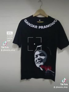 KAOS DISTRO / BAJU PRIA WANITA MOTIF GANJAR PRANOWO Model TERBARU BAHAN COTTON COMBED 24s