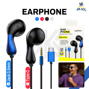 [KN ACC] NANVAN NVN-HF19 HEADSET EARPHONE JACK 3.5MM / TYPE USB C WITH MIC/VOLUME CONTROL/NYAMAN