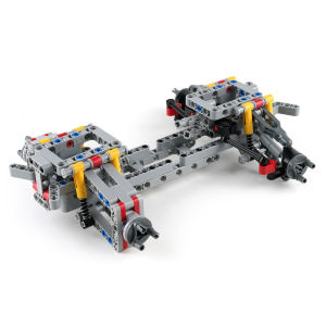 MOC 4WD Independent Suspension Chassis with Steering Axle and Differential Building Blocks Tech Car Parts for Children Adults