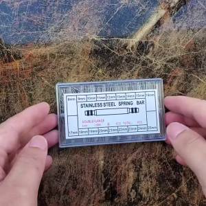 270 Chiếc Thanh Lò Xo Bằng Thép Không Gỉ Bộ Dụng Cụ Sửa Chữa Đồng Hồ Đường Kính 15mm/18mm 8mm-25mm/6mm-23mm Chiều Dài Dây Đeo Đồng Hồ Chân Dây Đeo