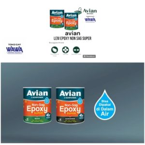Lem Epoxy Avian Non-Sag Super 2 Komponen Lem Serbaguna