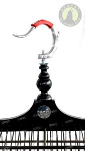 Gantungan Sangkar Burung Lipat Oriq Jaya - Logo Oriq Silver - Aksesori Burung Berkualitas (GLOLSOJ)