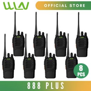 WLN 888plus 5W 16 Channel UHF 400-470MHz Two-Way Walkie Talkie Radio -SET OF 8