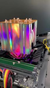 6 Heat Pipe 90mm RGB CPU Cooler 4Pin PWM Tower Silent Cooling Fan for Intel LGA 2011 X79 X99 115X 1200 1700 AMD AM3 AM4 AM5