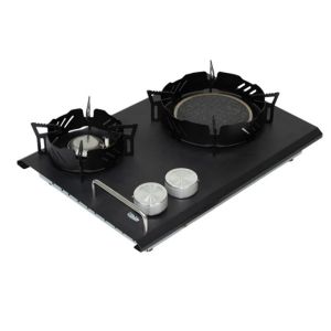 Portable Gas Stove for Outdoor Camping with Intense Heat Two Burners