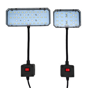 220V Aquarium LED Light Full Spectrum Water Grass High Brightness Super Slim 360° Rotation Fish Tank Aquatic Plant Clip-on Lamp