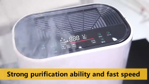 HAILANG Air purifier high-efficiency composite HEPA filter removes PM2.5 strongly purify and decomposes 3-speed ultra-quiet mode regular shutdown English touch control