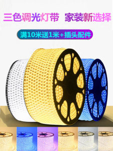 Outdoor Waterproof LED Soft Light Strip Three Color Changeable Home Living Room Ceiling Mounted Low Profile High Pressure