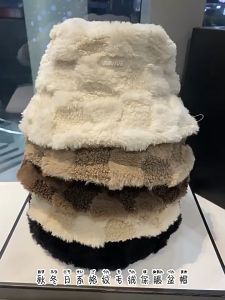 Bucket Hat for Women Fluffy Fashion Hats Winter Warm Hat Fisherman Hats