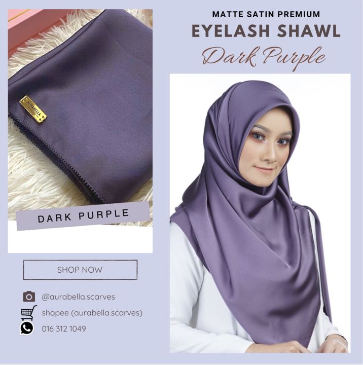 bawal eyelash matte satin shawl
