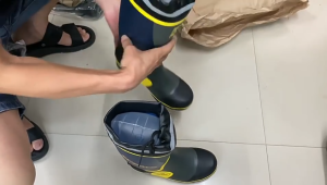 WHITBY Safety Work Shoes Steel Toe Anti-puncture Lightweight Breathable Safety Boots Safety Shoes for Worker