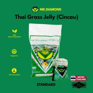 MR.DIAMOND THAI GRASS JELLY CINCAU (1x10 PKT) HALAL IMPORT THAILAND 100% NATURAL VEGETARIAN